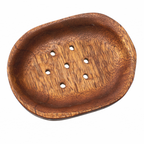 Mahogany Oval | Natural Wooden | Soap Dish