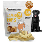 Lamb Ears for Dogs, Large - 25 Pack