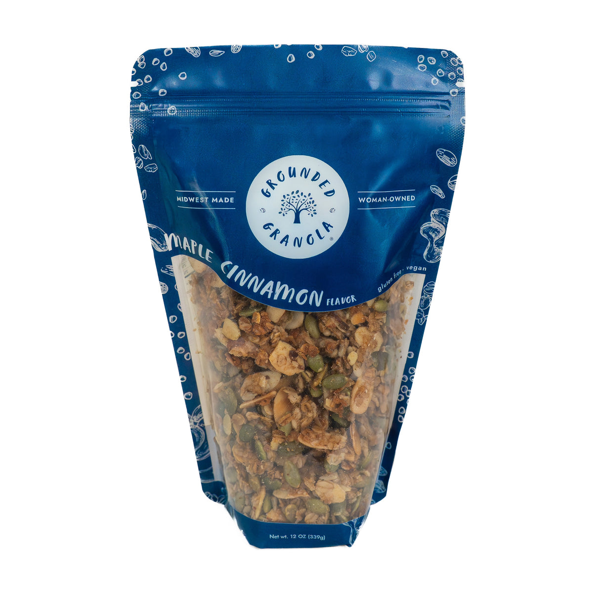 SALE CLOSE DATED | Maple Cinnamon Granola | 12 oz | Grounded Granola