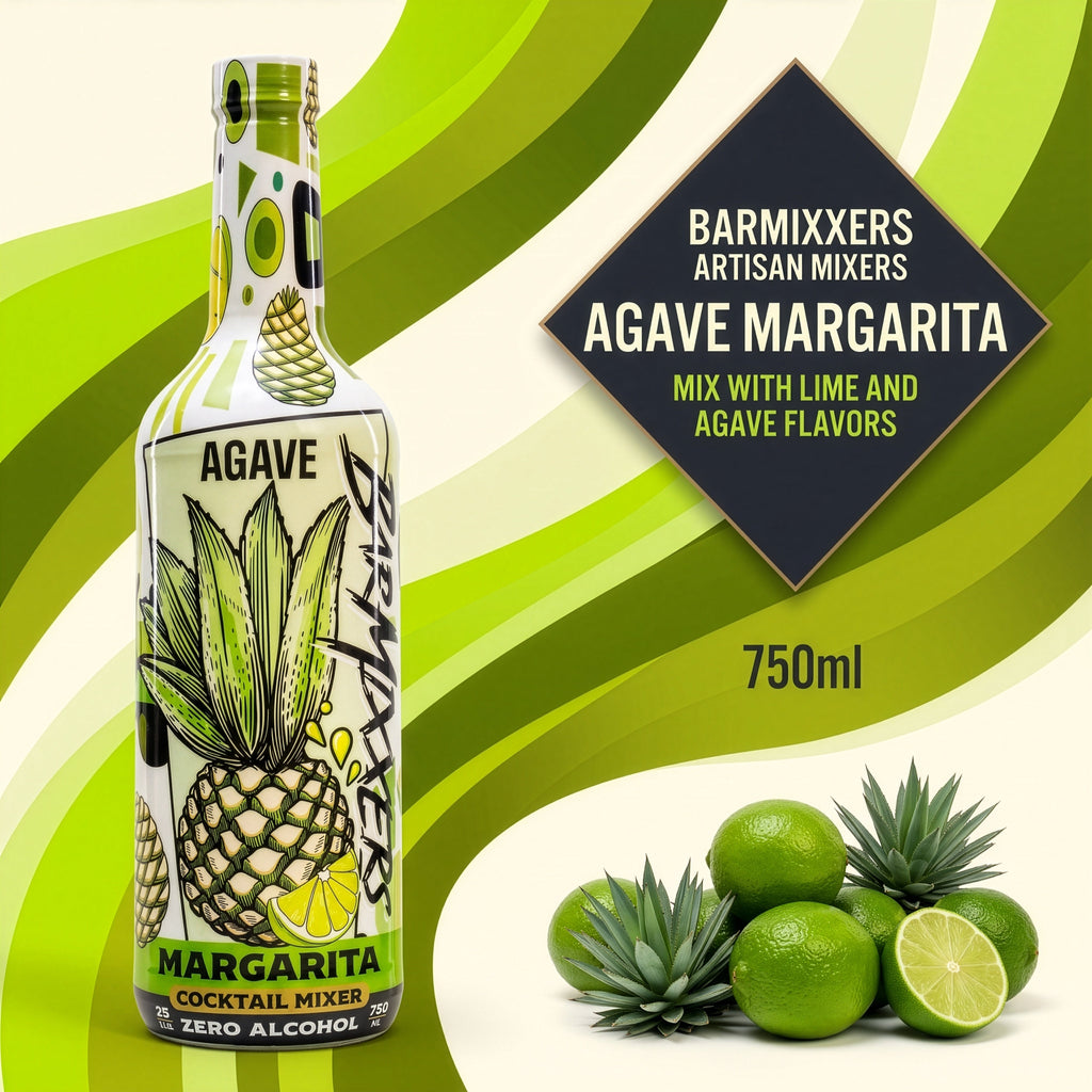 BarMixxers Premium Classic Agave Elixir | Zero-Proof Botanical Mixer | 750ml