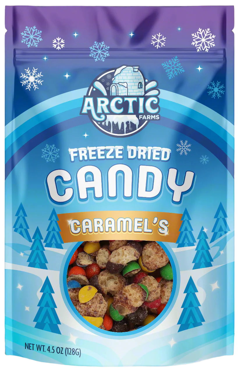 Freeze Dried Caramels Chocolate Candy