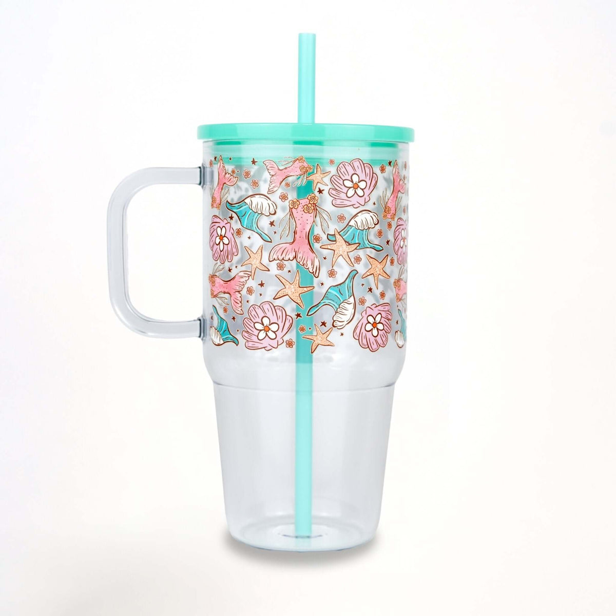 Mermaid Magic 20oz Kids Tumbler with Handle, Lid & Straw