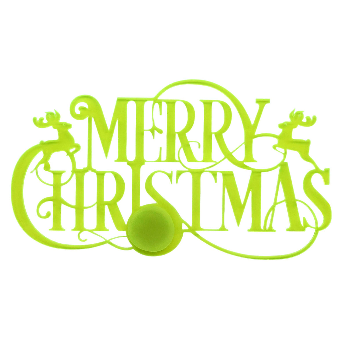 Merry Christmas Magnetic Plaque | 5.5" x 3" | Multiple Color Options | Glowing Creation