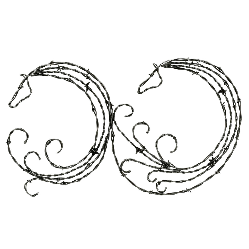 Circular Horse Barbed Wire Wall Hanging | Mill Iron West