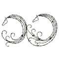 Circular Horse Barbed Wire Wall Hanging | Mill Iron West