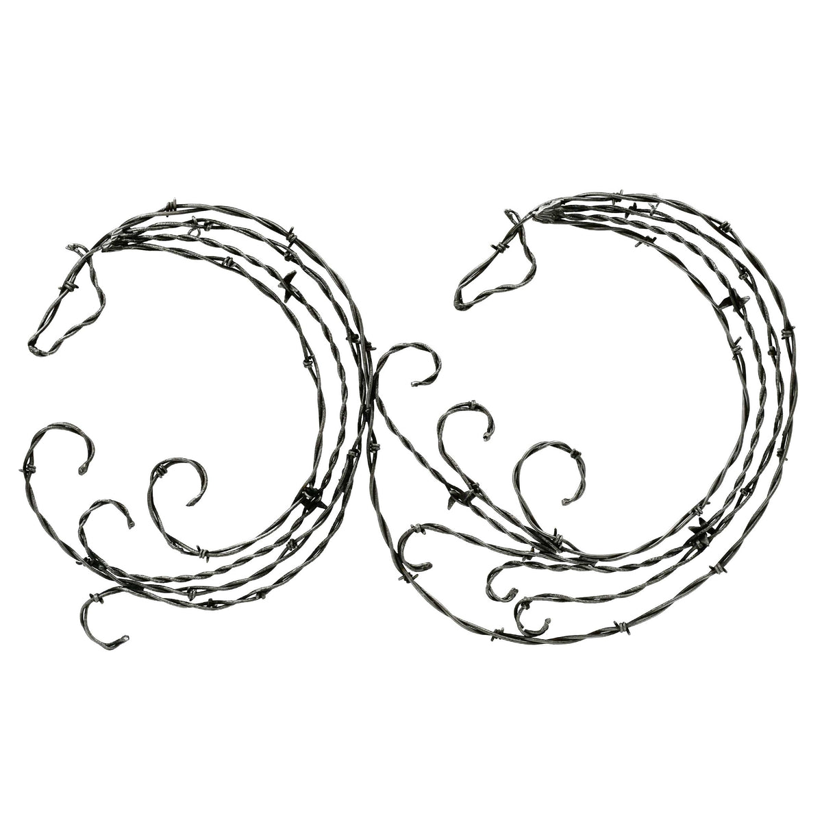 Circular Horse Barbed Wire Wall Hanging | Mill Iron West