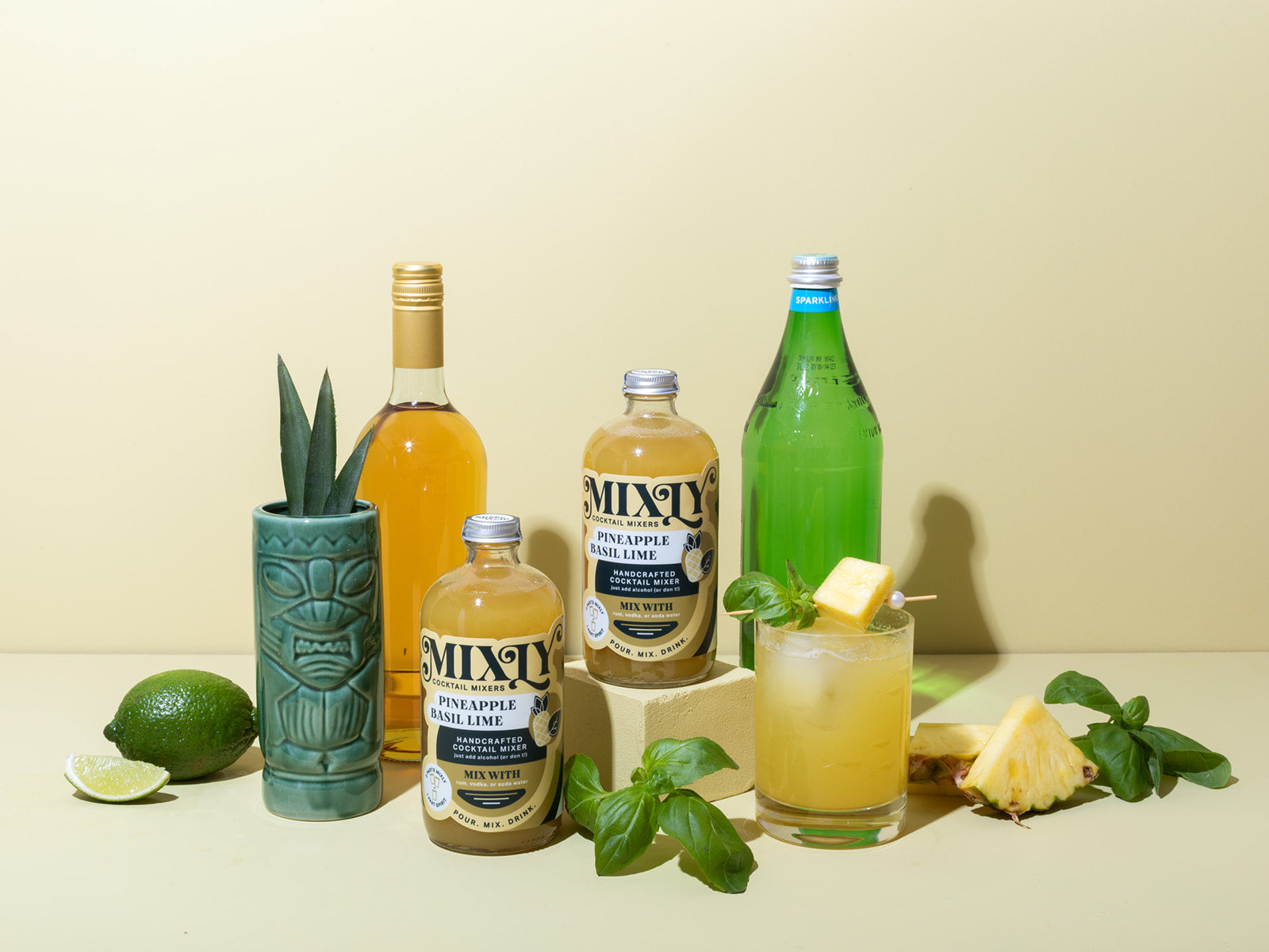 Pineapple Basil Lime - Daiquiri Cocktail & Mocktail Mixer