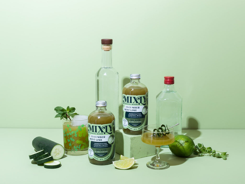 Cucumber Mint Lime - Gin Fizz Cocktail & Mocktail Mixer