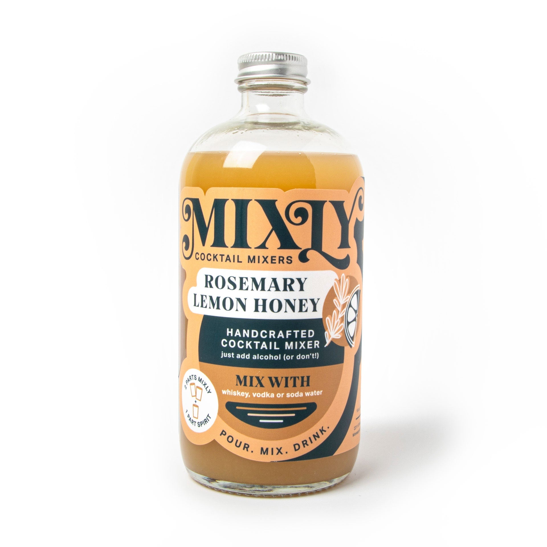 Rosemary Lemon Honey - Whiskey Sour, Hot Toddy Cocktail & Mocktail Mixer