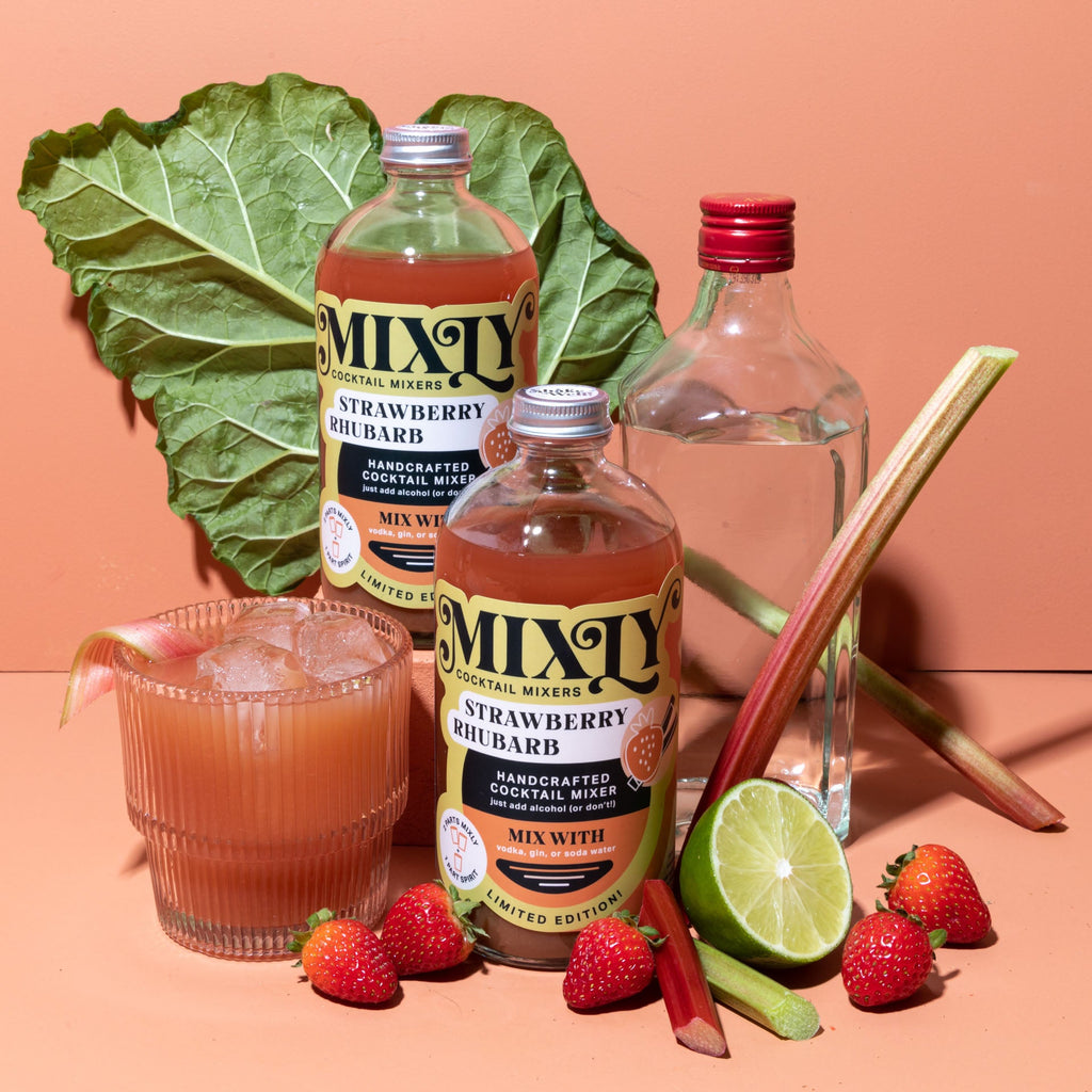 Limited Edition! Strawberry Rhubarb - Margarita Cocktail & Mocktail Mixer