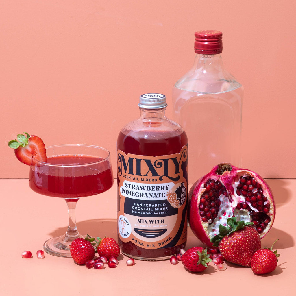 Strawberry Pomegranate - Cosmopolitan Cocktail & Mocktail Mixer