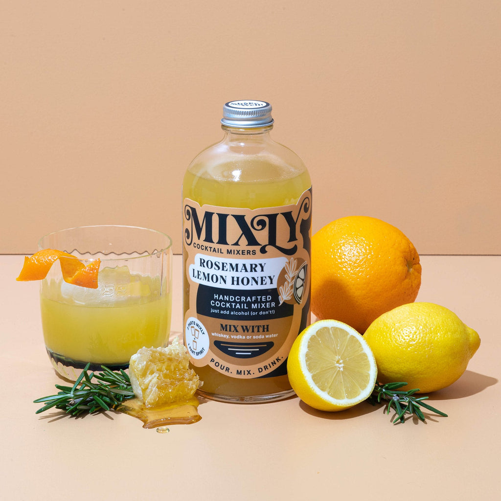 Rosemary Lemon Honey - Whiskey Sour, Hot Toddy Cocktail & Mocktail Mixer