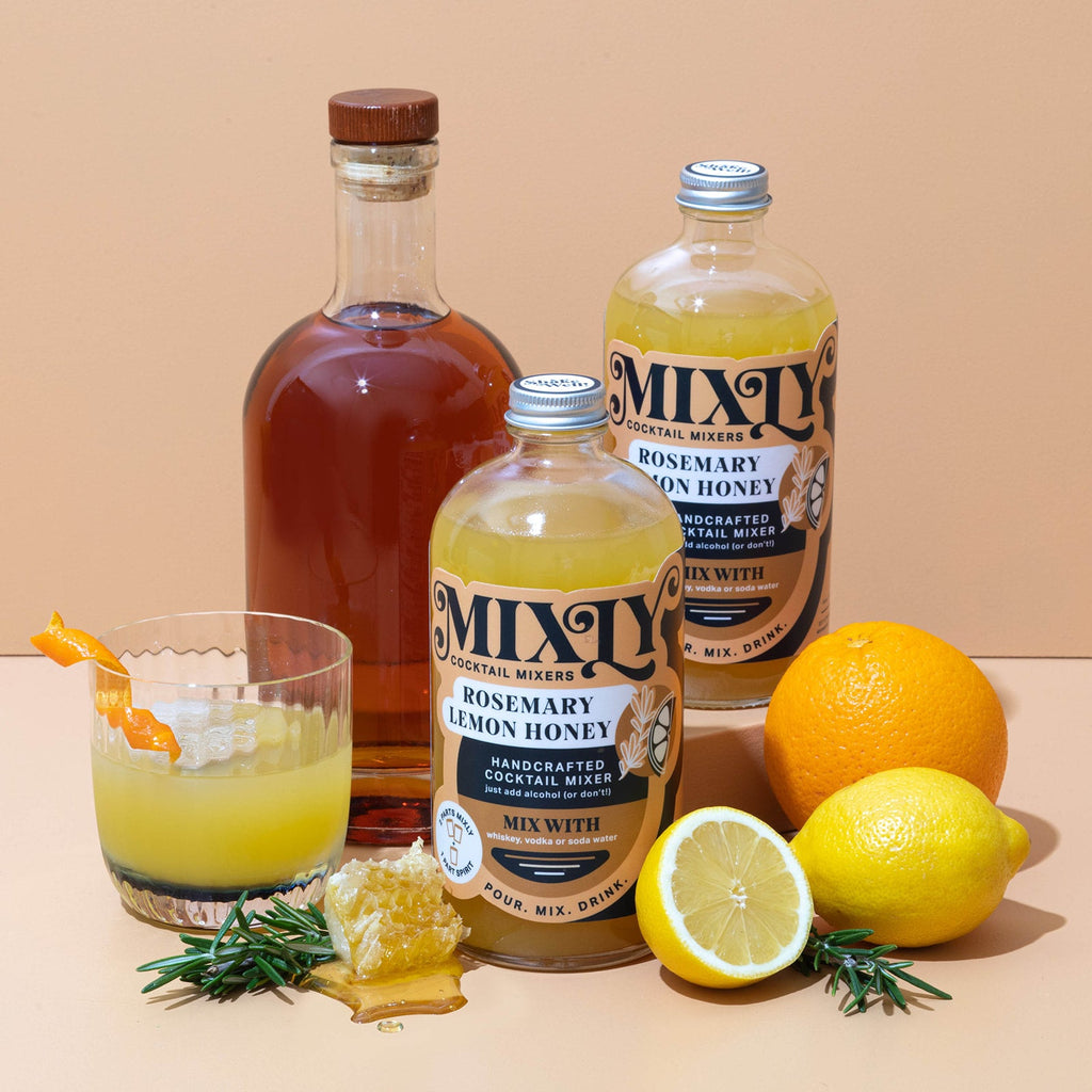 Rosemary Lemon Honey - Whiskey Sour, Hot Toddy Cocktail & Mocktail Mixer