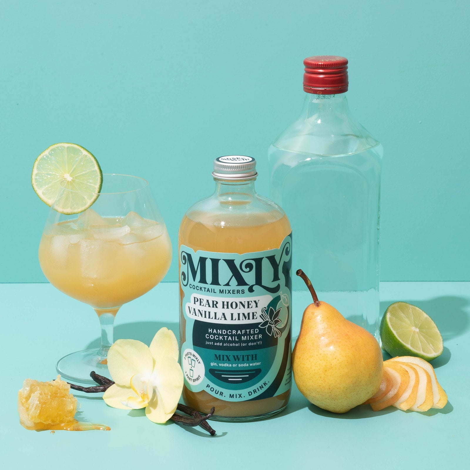 Pear Honey Vanilla Lime - Mule Cocktail & Mocktail Mixer