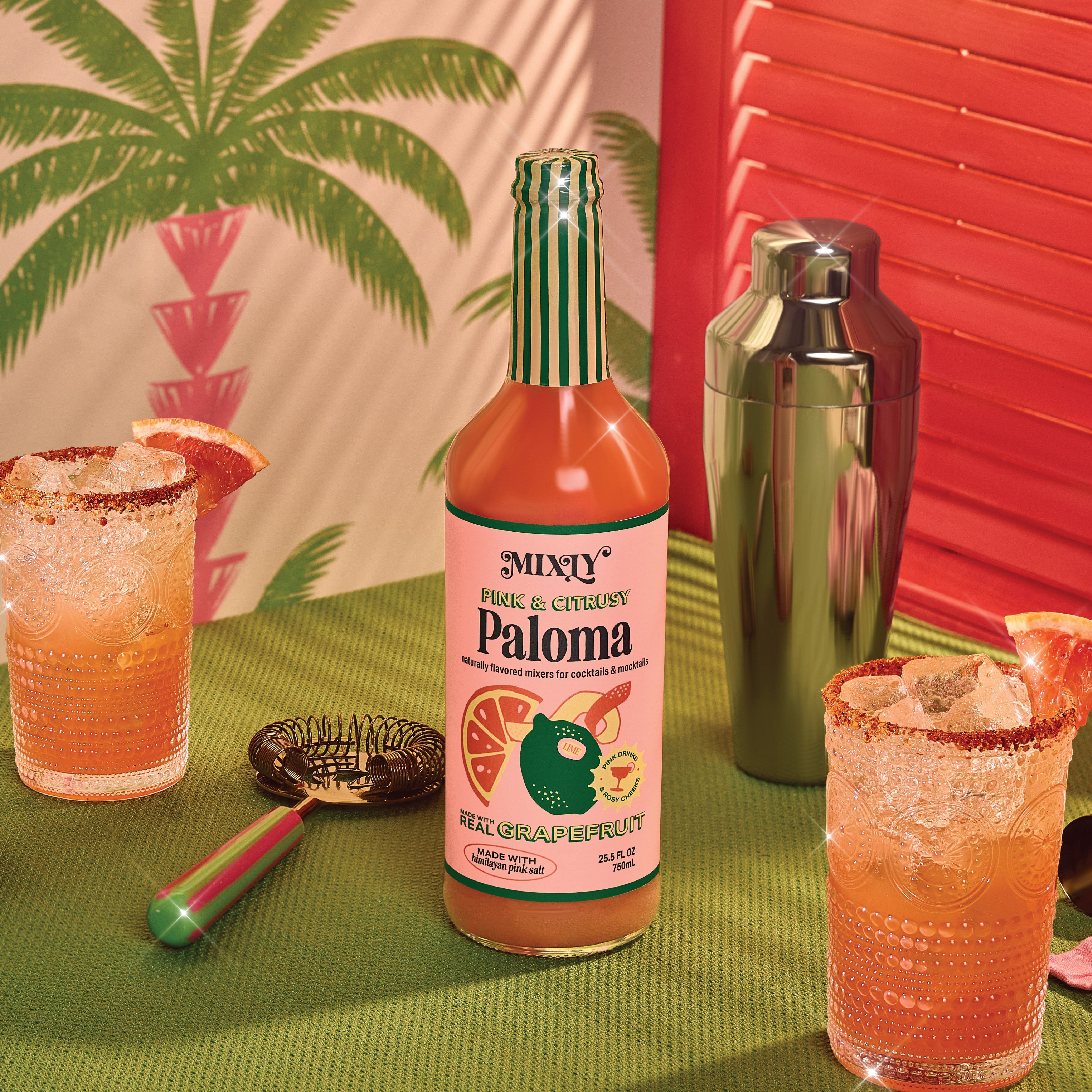 Pink & Citrusy Paloma Cocktail & Mocktail Mixer