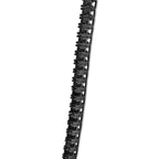 Men's Sterling Silver Black Onyx Tennis Necklace
