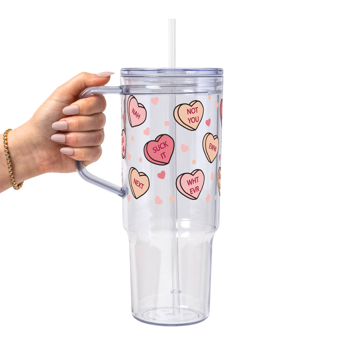 Anti Valentine Glass Cups
