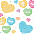 Concha Candy Hearts Glass Cups