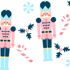 Nutcracker Christmas Glass Cups