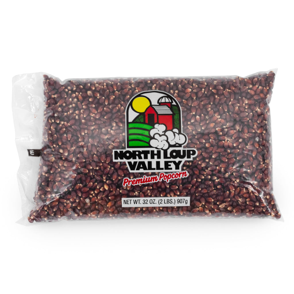Red Un-Popped Popcorn Kernels | 2 lb | Pack of 10 | Non-GMO | Shipping Included | Popcorn County USA | North Loup Valley