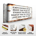 You Are Loved More Than You Know Rustic Sign