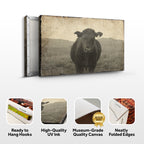 Vintage Angus Portrait Canvas Wall Art