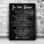In Our Home We Are Blessed Sign II