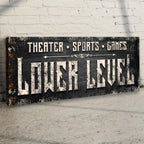 Lower Level Sign
