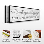 Count Your Blessings Sign III