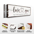 Love You To The Moon And Back Sign