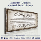 O Holy Night Christmas Sign