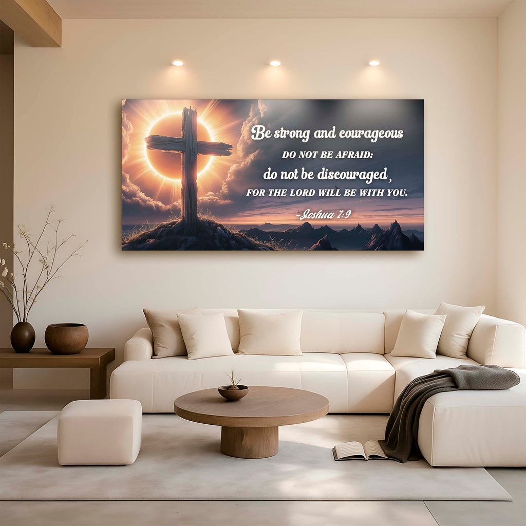 Joshua 1:9 - The Lord Will Be With You Faith Sign