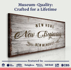 New Home, New Beginning Sign IV