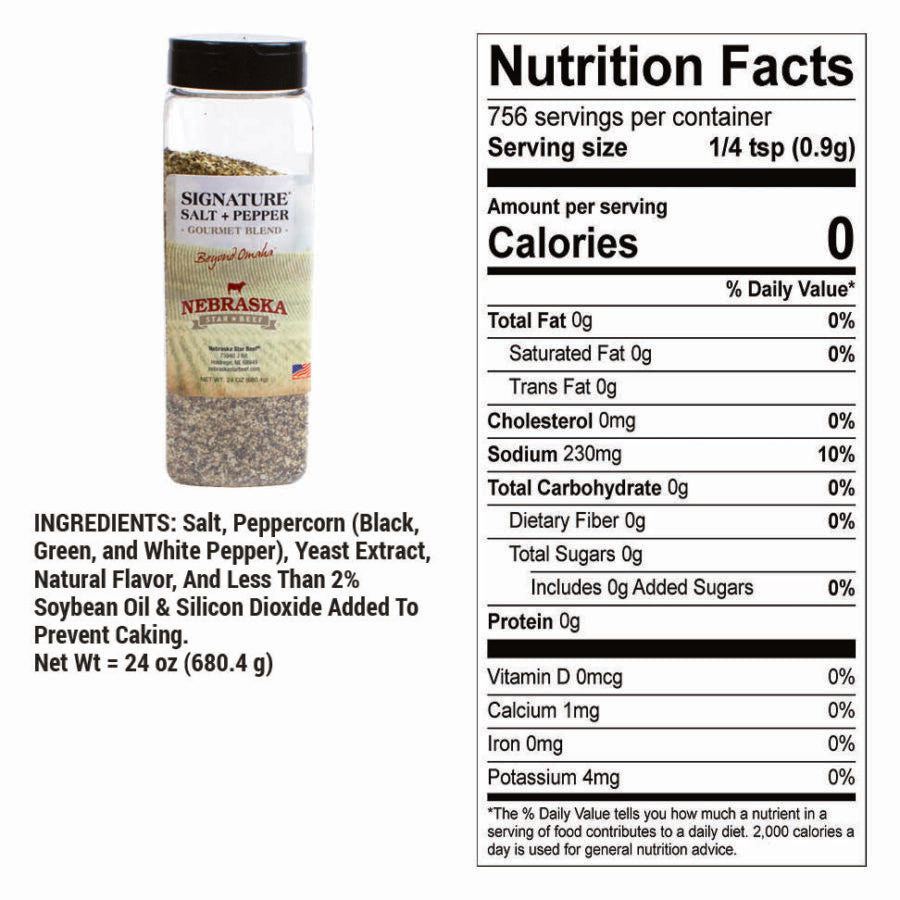 Salt + Pepper Blend | Pack of 2 | 24 oz | Nebraska Star Beef