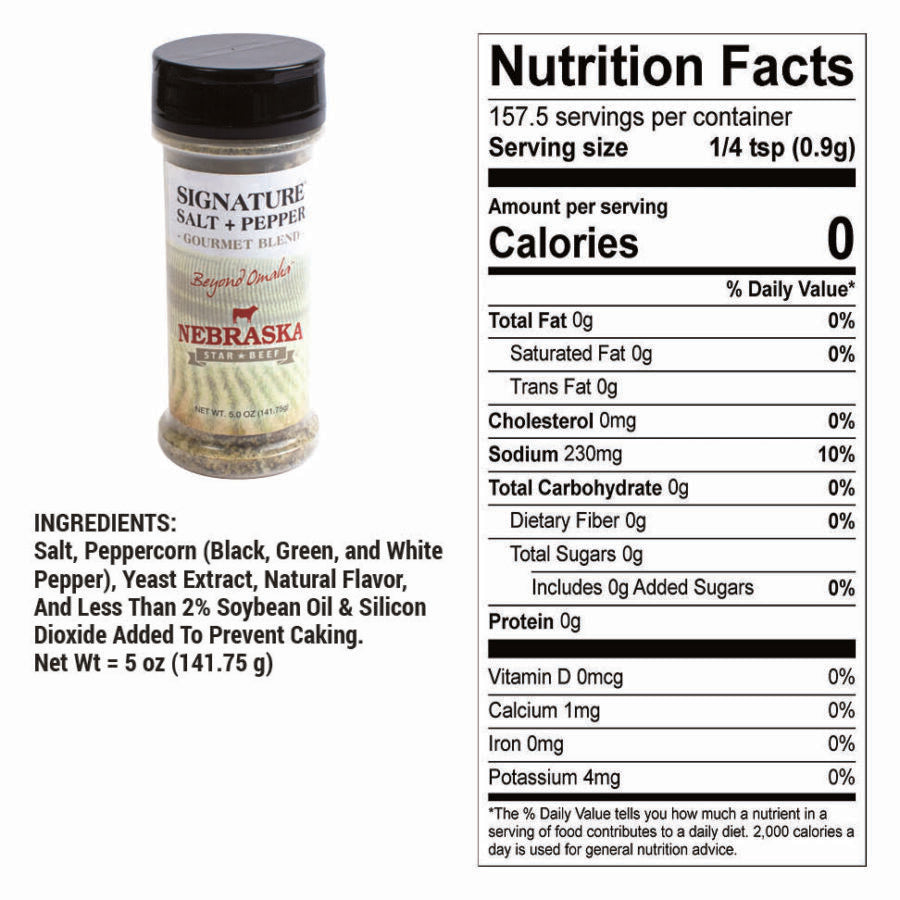 Salt + Pepper Blend | 5 oz | Nebraska Star Beef
