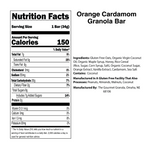 Orange Vanilla Granola Bar | Single Bar | Gluten, Dairy, & Soy Free | The Gourmet Granola
