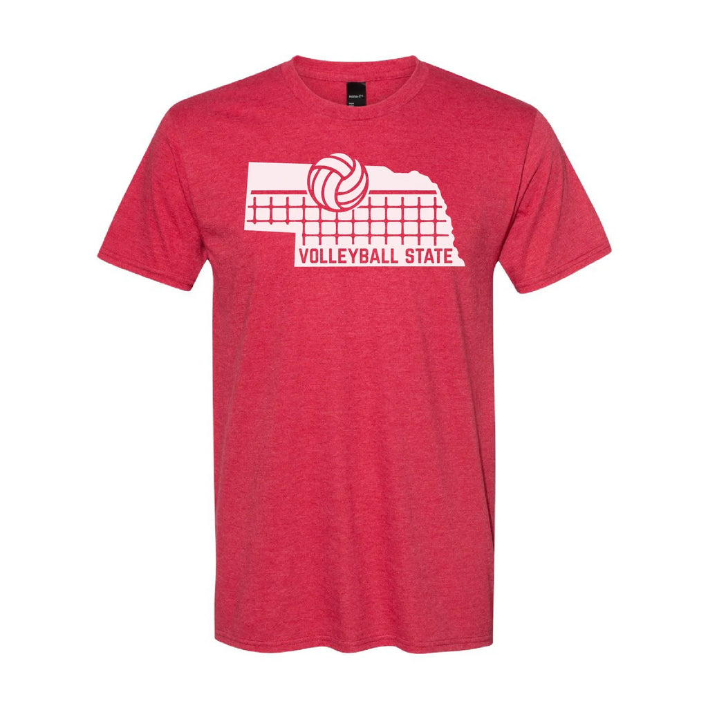 Youth Nebraska Volleyball State T-Shirt | Multiple Sizes | The Hex + The Hive