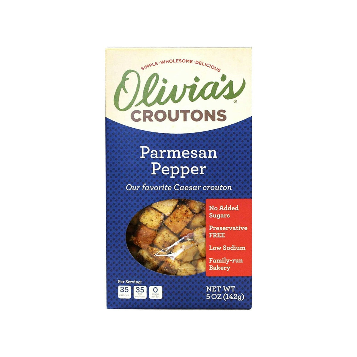 Olivia's Parmesan Pepper Croutons, 5 oz (Case of 6)