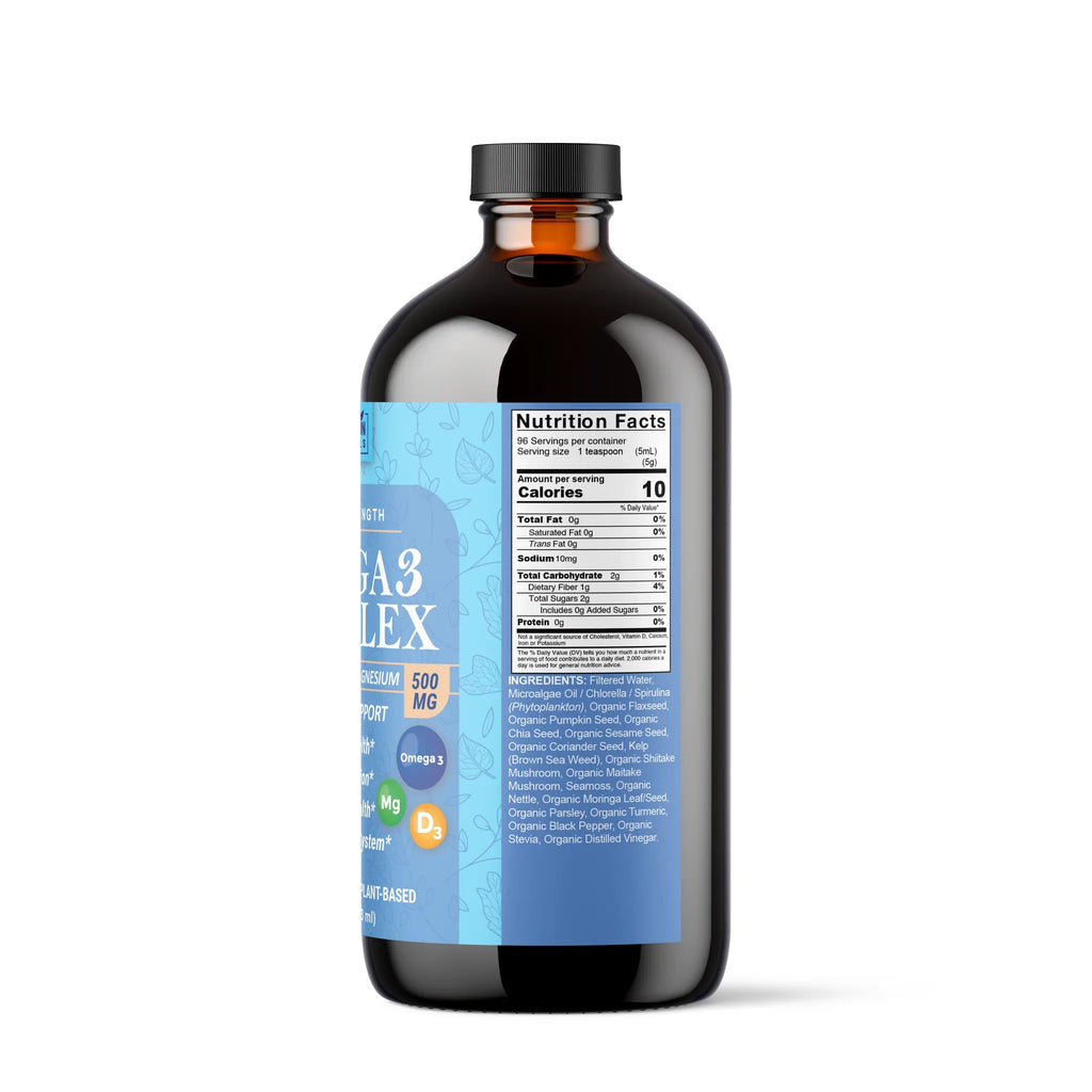 Omega-3 Extra Strength Vegan Complex with Vitamin D3 & Magnesium