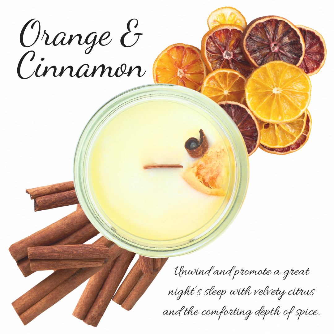 Orange & Cinnamon | Essential Oil | 3 oz Jar Candle