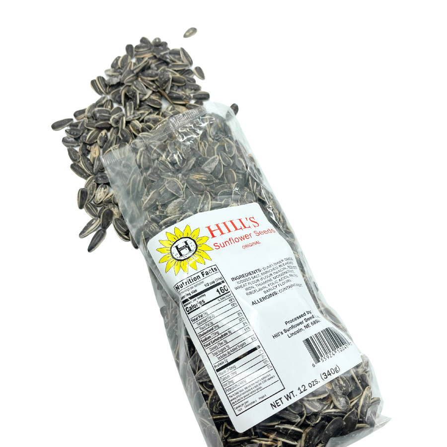 Full Salt Sunflower Seeds | 12 oz | Hill's Sunflower Seeds