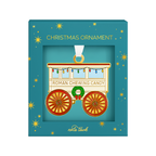 Roman Candy Cart Enamel Ornament