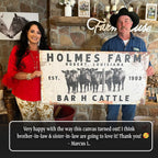 Cattle Ranch Rustic Sign