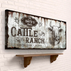 Vintage Cattle Ranch Sign