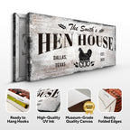 Family Hen House Sign