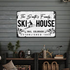 Ski House Sign
