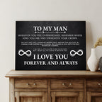 To My Man Father's Day Gift Sign II
