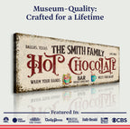 Hot Chocolate Christmas Bar Sign