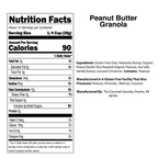 Peanut Butter Granola | 12 oz | Gluten, Dairy, & Soy Free | The Gourmet Granola