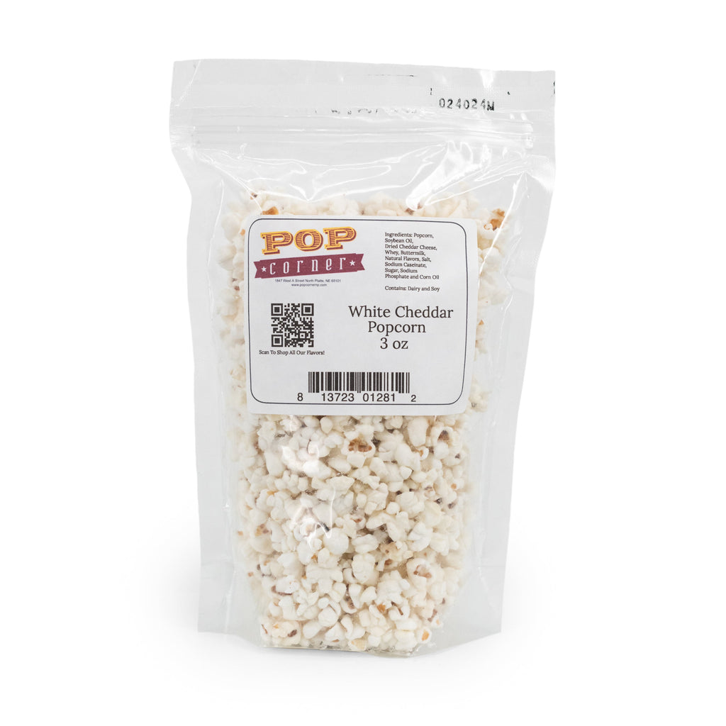 White Cheddar Popcorn | 3 oz | Pop Corner